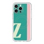 スリムプロテクションプレミアムケース with MagSafe［ オリジナル - initial color line - Z green ］