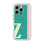 スリムプロテクションプレミアムケース with MagSafe［ オリジナル - initial color line - Z green ］