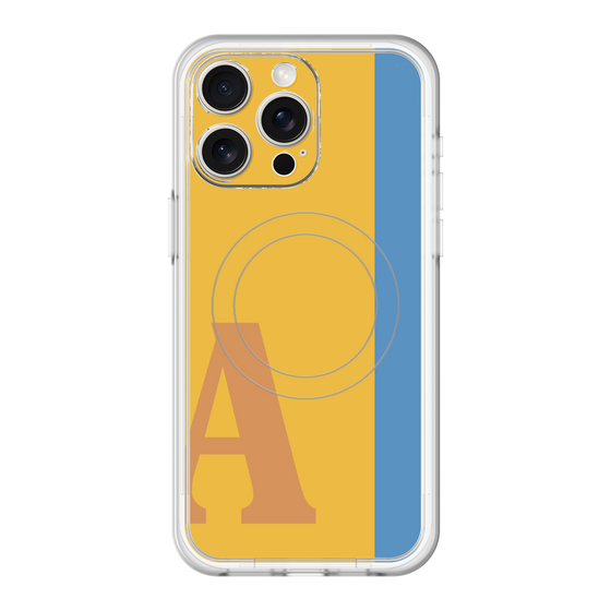 スリムプロテクションプレミアムケース with MagSafe［ オリジナル - initial color line - A orange ］