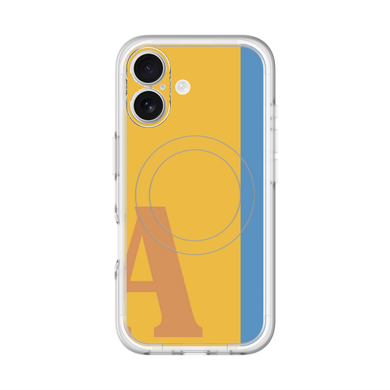 スリムプロテクションプレミアムケース with MagSafe［ オリジナル - initial color line - A orange ］