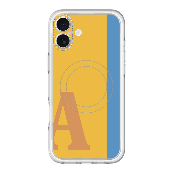 スリムプロテクションプレミアムケース with MagSafe［ オリジナル - initial color line - A orange ］