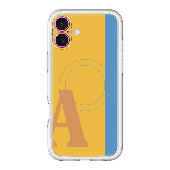 スリムプロテクションプレミアムケース with MagSafe［ オリジナル - initial color line - A orange ］