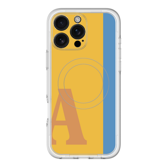 スリムプロテクションプレミアムケース with MagSafe［ オリジナル - initial color line - A orange ］