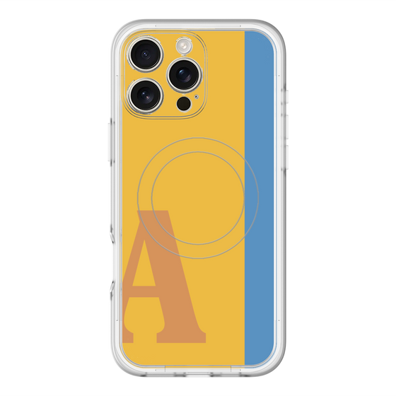 スリムプロテクションプレミアムケース with MagSafe［ オリジナル - initial color line - A orange ］