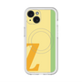 スリムプロテクションプレミアムケース with MagSafe［ オリジナル - initial color line - Z yellow ］
