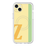 スリムプロテクションプレミアムケース with MagSafe［ オリジナル - initial color line - Z yellow ］
