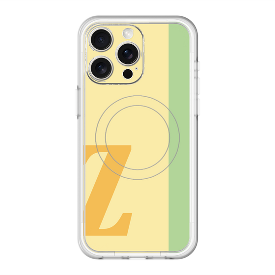 スリムプロテクションプレミアムケース with MagSafe［ オリジナル - initial color line - Z yellow ］