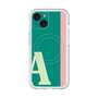 スリムプロテクションプレミアムケース with MagSafe［ オリジナル - initial color line - A green ］