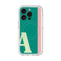 スリムプロテクションプレミアムケース with MagSafe［ オリジナル - initial color line - A green ］