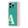 スリムプロテクションプレミアムケース with MagSafe［ オリジナル - initial color line - A green ］
