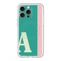 スリムプロテクションプレミアムケース with MagSafe［ オリジナル - initial color line - A green ］