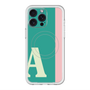 スリムプロテクションプレミアムケース with MagSafe［ オリジナル - initial color line - A green ］