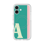 スリムプロテクションプレミアムケース with MagSafe［ オリジナル - initial color line - A green ］
