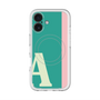 スリムプロテクションプレミアムケース with MagSafe［ オリジナル - initial color line - A green ］