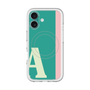 スリムプロテクションプレミアムケース with MagSafe［ オリジナル - initial color line - A green ］