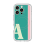 スリムプロテクションプレミアムケース with MagSafe［ オリジナル - initial color line - A green ］
