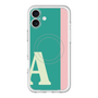 スリムプロテクションプレミアムケース with MagSafe［ オリジナル - initial color line - A green ］