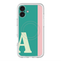 スリムプロテクションプレミアムケース with MagSafe［ オリジナル - initial color line - A green ］