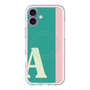 スリムプロテクションプレミアムケース with MagSafe［ オリジナル - initial color line - A green ］