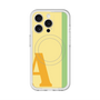 スリムプロテクションプレミアムケース with MagSafe［ オリジナル - initial color line - A yellow ］