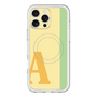 スリムプロテクションプレミアムケース with MagSafe［ オリジナル - initial color line - A yellow ］