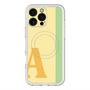スリムプロテクションプレミアムケース with MagSafe［ オリジナル - initial color line - A yellow ］