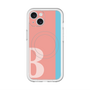 スリムプロテクションプレミアムケース with MagSafe［ オリジナル - initial color line - B pink ］