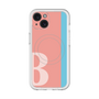 スリムプロテクションプレミアムケース with MagSafe［ オリジナル - initial color line - B pink ］
