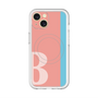スリムプロテクションプレミアムケース with MagSafe［ オリジナル - initial color line - B pink ］