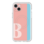 スリムプロテクションプレミアムケース with MagSafe［ オリジナル - initial color line - B pink ］