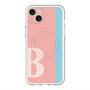 スリムプロテクションプレミアムケース with MagSafe［ オリジナル - initial color line - B pink ］