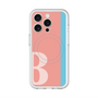 スリムプロテクションプレミアムケース with MagSafe［ オリジナル - initial color line - B pink ］