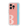 スリムプロテクションプレミアムケース with MagSafe［ オリジナル - initial color line - B pink ］