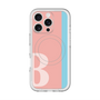 スリムプロテクションプレミアムケース with MagSafe［ オリジナル - initial color line - B pink ］