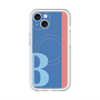 スリムプロテクションプレミアムケース with MagSafe［ オリジナル - initial color line - B blue ］