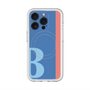 スリムプロテクションプレミアムケース with MagSafe［ オリジナル - initial color line - B blue ］