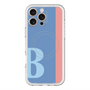 スリムプロテクションプレミアムケース with MagSafe［ オリジナル - initial color line - B blue ］