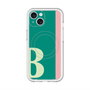 スリムプロテクションプレミアムケース with MagSafe［ オリジナル - initial color line - B green ］