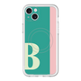 スリムプロテクションプレミアムケース with MagSafe［ オリジナル - initial color line - B green ］