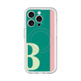 スリムプロテクションプレミアムケース with MagSafe［ オリジナル - initial color line - B green ］