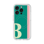 スリムプロテクションプレミアムケース with MagSafe［ オリジナル - initial color line - B green ］