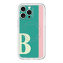 スリムプロテクションプレミアムケース with MagSafe［ オリジナル - initial color line - B green ］