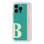 スリムプロテクションプレミアムケース with MagSafe［ オリジナル - initial color line - B green ］