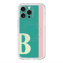 スリムプロテクションプレミアムケース with MagSafe［ オリジナル - initial color line - B green ］