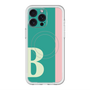 スリムプロテクションプレミアムケース with MagSafe［ オリジナル - initial color line - B green ］