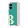 スリムプロテクションプレミアムケース with MagSafe［ オリジナル - initial color line - B green ］