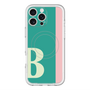 スリムプロテクションプレミアムケース with MagSafe［ オリジナル - initial color line - B green ］