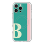 スリムプロテクションプレミアムケース with MagSafe［ オリジナル - initial color line - B green ］