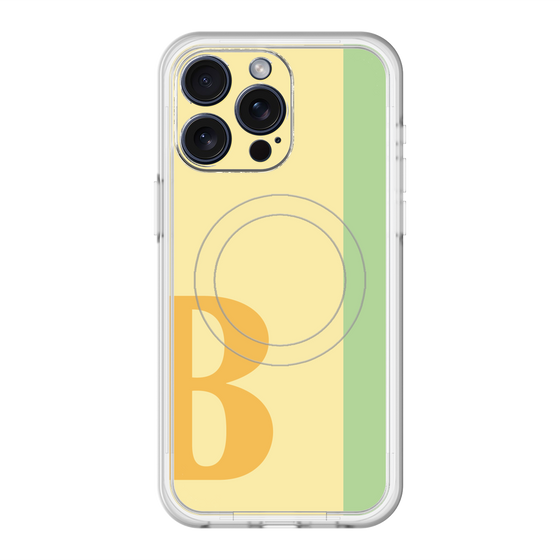 スリムプロテクションプレミアムケース with MagSafe［ オリジナル - initial color line - B yellow ］