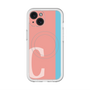 スリムプロテクションプレミアムケース with MagSafe［ オリジナル - initial color line - C pink ］